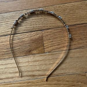Gold with Pearl & Rhinestone Headband